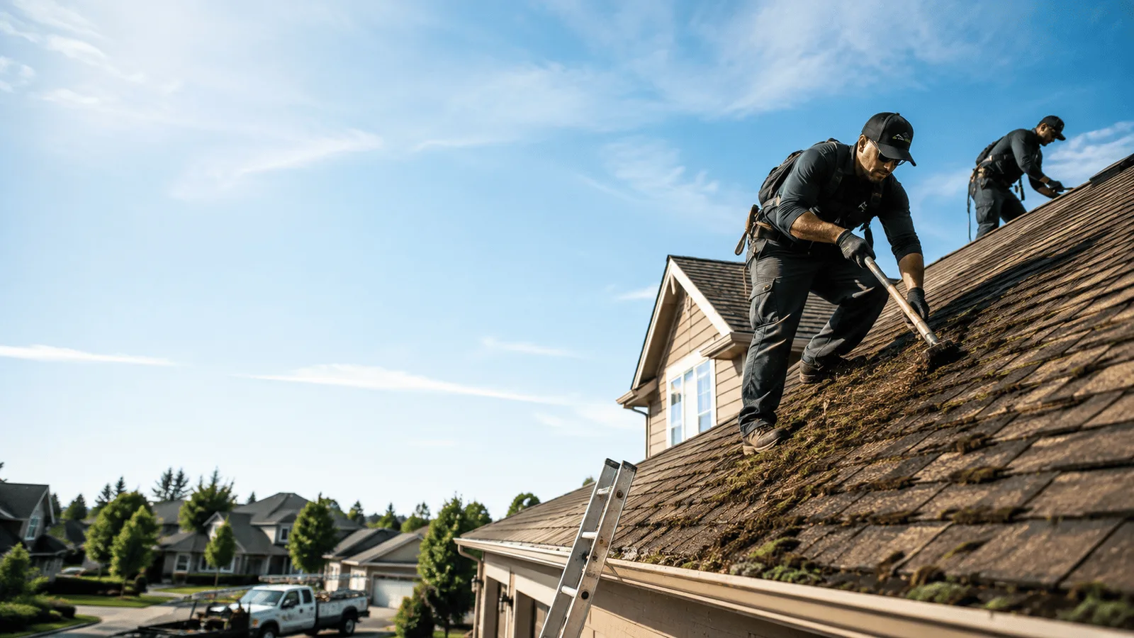 Roof Moss Removal in Sanger, TX near me